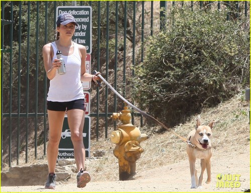  Jenna Dewan & Lulu: Runyon Canyon Dog Walk