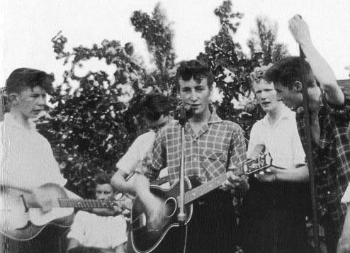  John Lennon performing in 1957