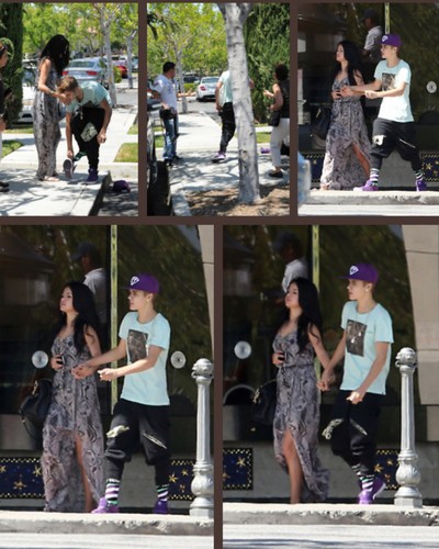  Justin with Selena today
