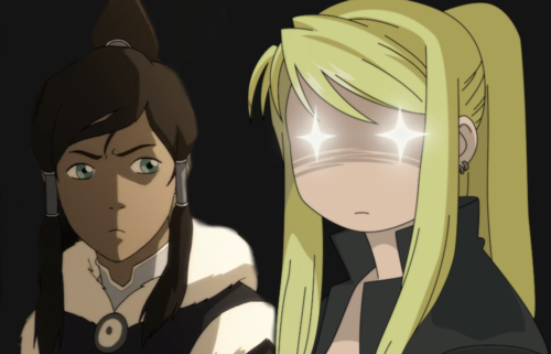  Korra and Winry crossover
