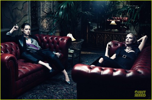  Kristen Stewart & Charlize Theron Cover 'Interview' June/July 2012