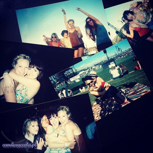 New photos of Candice at Coachella Music Festival - April 2012.