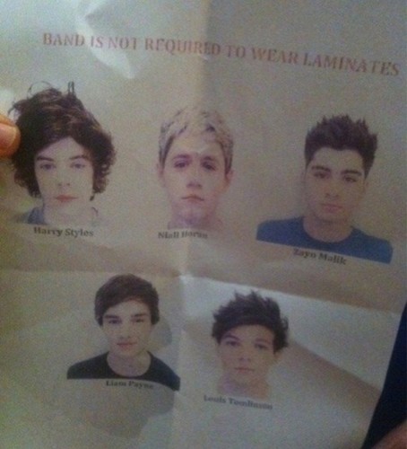  One Direction’s passport photos..♥