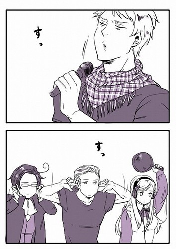  Prussia's gonna sing আপনি a song~ kinda...