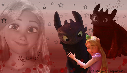  Rapunzel and Toothless Friendship