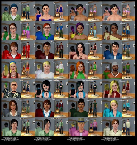  TDWT Cast,Sims Style!