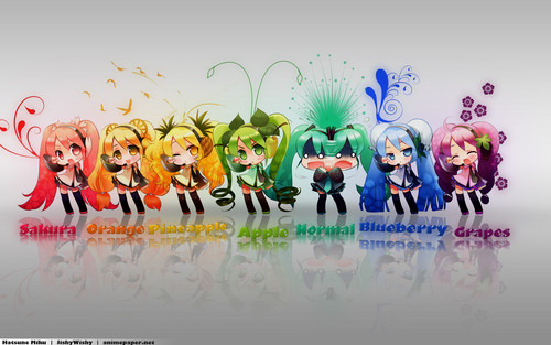 The colors of Miku!