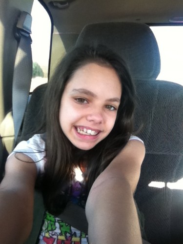 me in the car  