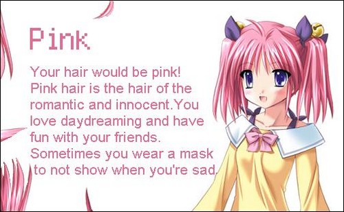  berwarna merah muda, merah muda haired anime girls