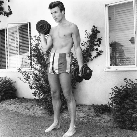  shirtless Clint Eastwood
