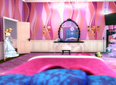  Barbie Entering Her Bedroom