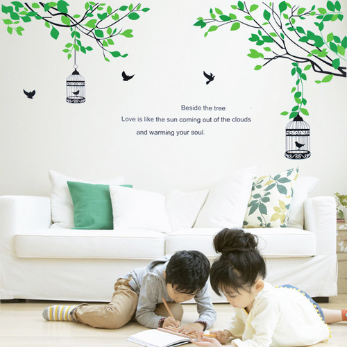 Beside the Tree Love is like the Sun Coming Out of Clouds and Warming Up Your Soul Wall Sticker