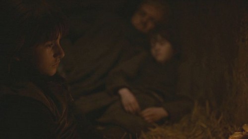  Bran and Rickon with Hodor