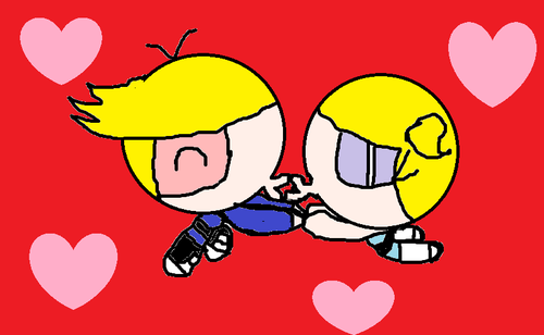  Bubbles and Boomer キス