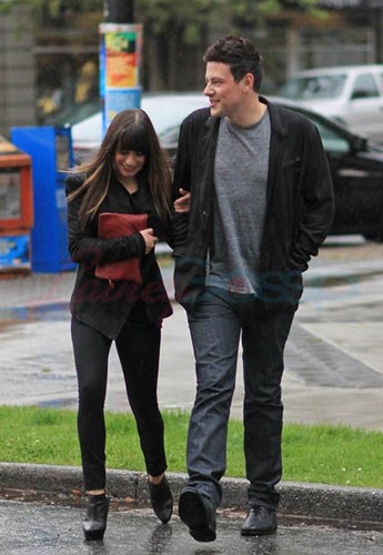  Cory Monteith & Lea Michele Out Of The Eatery, Vancouver - May 30,2012