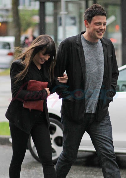 Cory Monteith & Lea Michele Out Of The Eatery, Vancouver - May 30,2012
