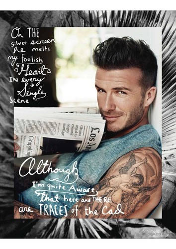  David Beckham: Elle Magazine UK - July 2012
