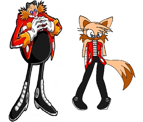 Dr.Eggman and his daughter Eggy