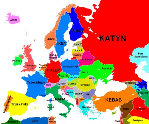  Eropah according to Poles