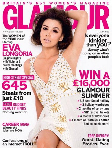  Eva on the cover of the of Glamour UK magazine