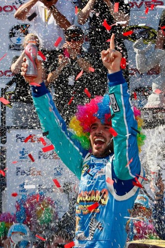  Jimmie Johnson Wearing a Circus Afro!!!