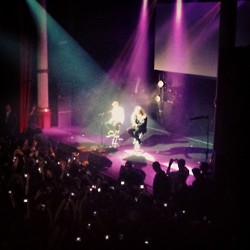 Justin performing at the NRJ show 