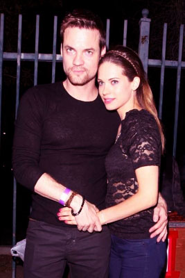 Lyndsy Fonseca and Shane West at Sayers Club