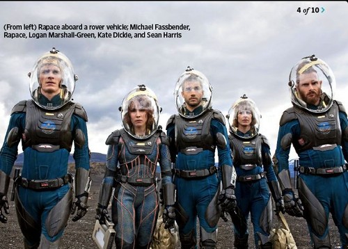  Michael Fassbender in Prometheus EW Magazine Cover 2012