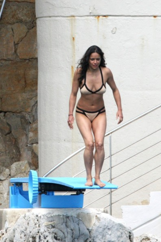 Michelle - in a Tan Bikini, in Antibes, France - May 23, 2012