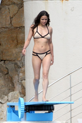  Michelle - in a Tan Bikini, in Antibes, France - May 23, 2012