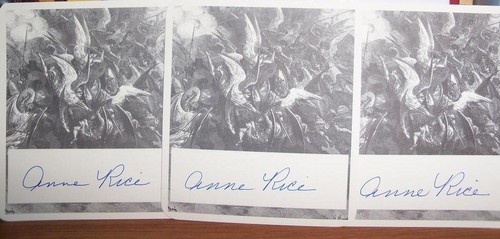  My autographed Anne beras bookplates