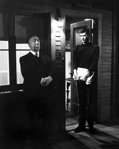  On the set of Psycho