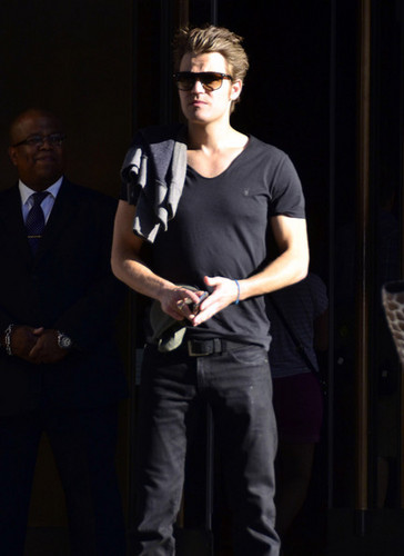 Paul Wesley and Torrey DeVitto Go To a Broadway Show