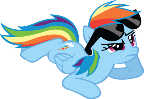  arcobaleno Dash is not amused