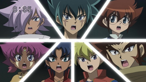  misceláneo pics of Kyoya and the rest of the Legend Bladers from beyblade Metal Fury
