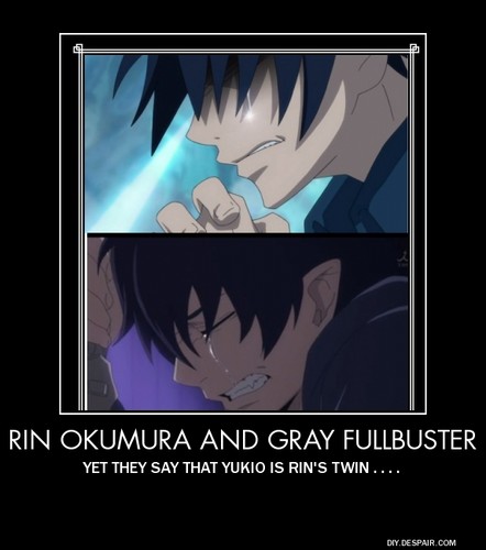  Rin Okumura/ Gray Fullbuster