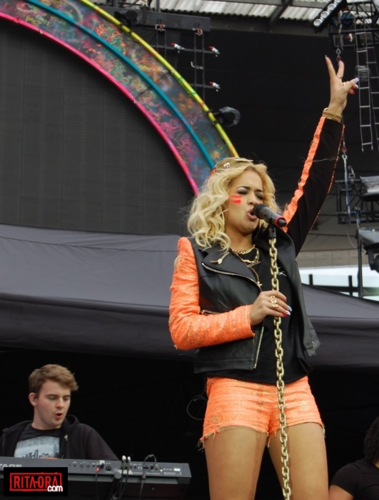 Rita Ora - Coldplay Tour - Emirates Stadium - London, UK - June 02, 2012