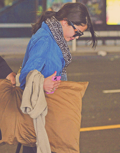  Selena Gomez Arrives For Flight At JFK