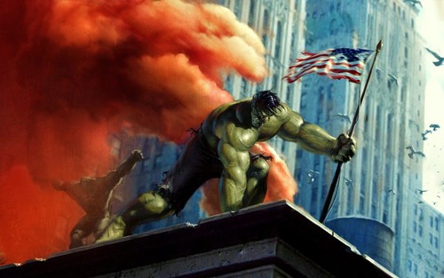  The Hulk kertas dinding