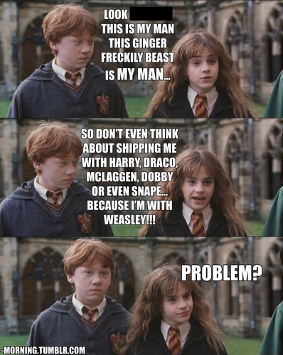  harry and hermione <3...NOT