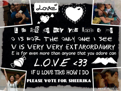  vote for sheerika for biggest tike peminat !!