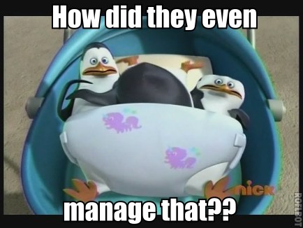  3 Penguins in a Diaper.....