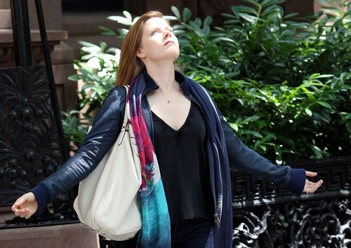  Amy Adams On The Set Of 'Lullaby'