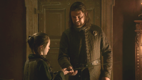  Arya and Eddard