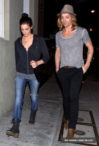  Ashley arriving at The ماند, خلوت خانہ Bar in West Hollywood; June 12th.