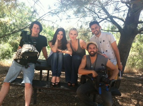  Ashley with 'Crispy itik productions' shooting an interview.