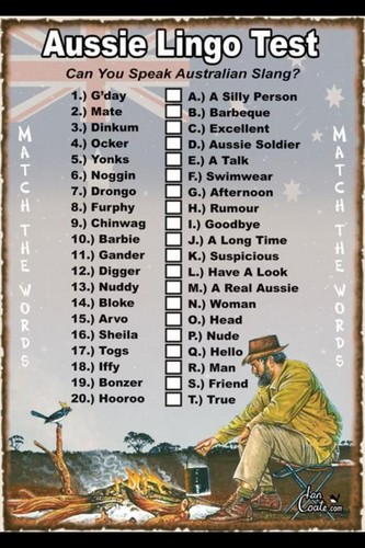  Aussie Lingo Test