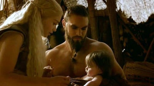  Dany and Drogo with Rhaego