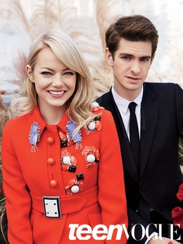  Emma Stone & Andrew Garfield Cover Teen Vogue August 2012