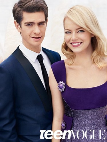  Emma Stone & Andrew garfield Cover Teen Vogue August 2012